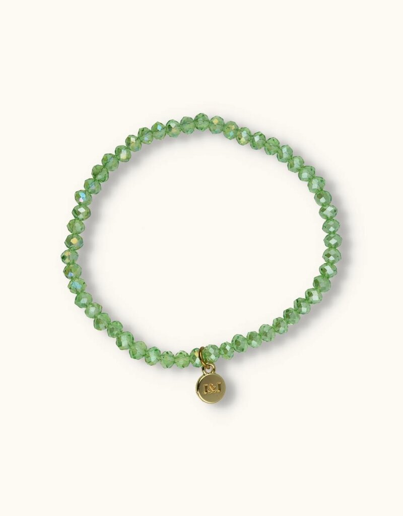J&J Crystal armband green helder