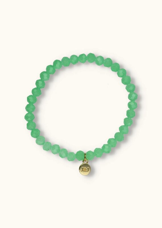 J&J Crystal armband sea green,