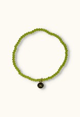 J&J Crystal armband apple green
