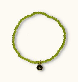 J&J Crystal armband apple green
