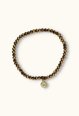 J&J Crystal armband antic gold