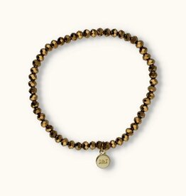J&J Crystal armband antic gold