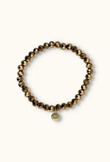J&J Crystal armband antic gold