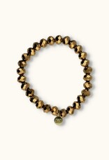 J&J Crystal armband antic gold
