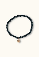 J&J Crystal armband dark petrol