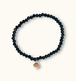 J&J Crystal armband dark petrol