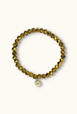 J&J Crystal armband shiny yellow