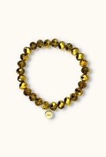 J&J Crystal armband shiny yellow