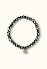 J&J Crystal armband shiny green,