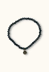 J&J Crystal armband sparkling petrol
