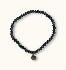 J&J Crystal armband sparkling petrol