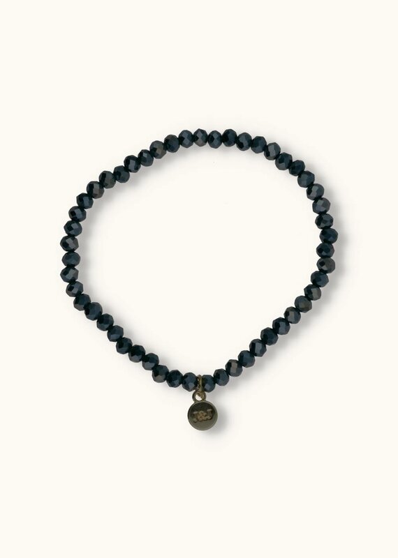 J&J Crystal armband sparkling petrol