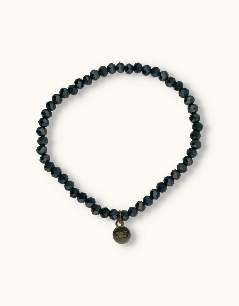 J&J Crystal armband sparkling petrol