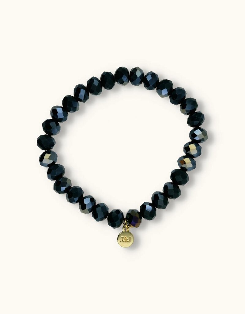 J&J Crystal armband sparkling petrol