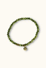 J&J Crystal armband shiny light green