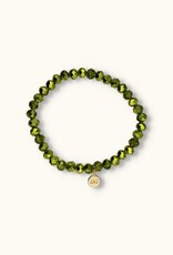 J&J Crystal armband shiny light green