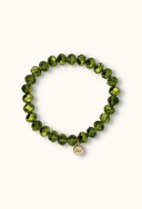 J&J Crystal armband shiny light green