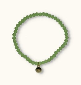 J&J Crystal armband shiny pastel green