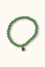 J&J Crystal armband shiny pastel green