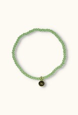 J&J Crystal armband shiny light green helder