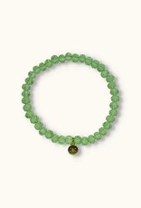 J&J Crystal armband shiny light green helder