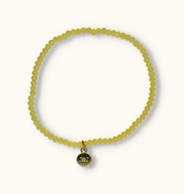 J&J Crystal armband shiny pastel yellow