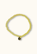 J&J Crystal armband shiny pastel yellow