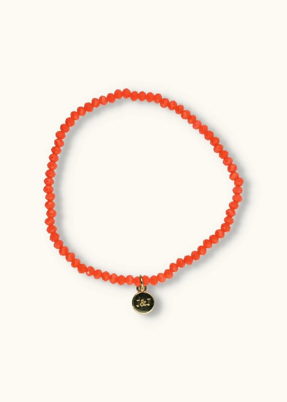 J&J Crystal armband light coral