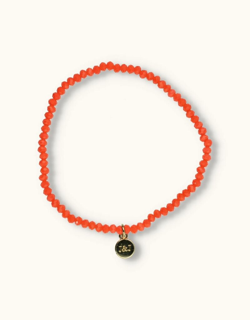 J&J Crystal armband light coral
