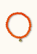 J&J Crystal armband bright orange