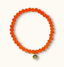 J&J Crystal armband bright orange