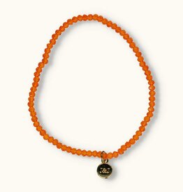 J&J Crystal armband orange helder