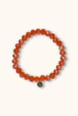 J&J Crystal armband sparkling orange