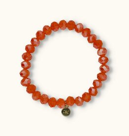 J&J Crystal armband sparkling orange
