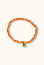 J&J Crystal armband bright sparkling orange