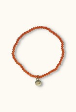 J&J Crystal armband deep coral