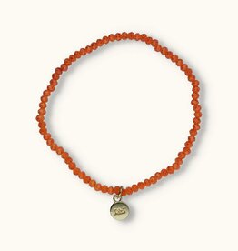 J&J Crystal armband deep coral