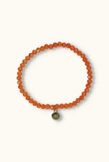 J&J Crystal armband deep coral