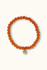 J&J Crystal armband deep coral