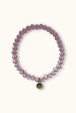 J&J Crystal armband bright pink