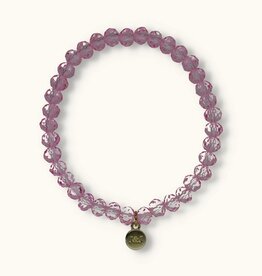 J&J Crystal armband bright pink