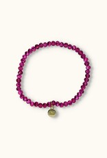 J&J Crystal armband shiny fuchsia