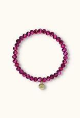 J&J Crystal armband shiny fuchsia