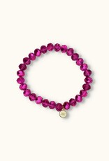 J&J Crystal armband shiny fuchsia