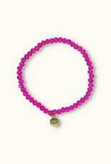 J&J Crystal armband sparkling fuchsia