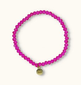 J&J Crystal armband sparkling fuchsia