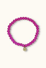 J&J Crystal armband sparkling fuchsia