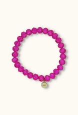 J&J Crystal armband sparkling fuchsia