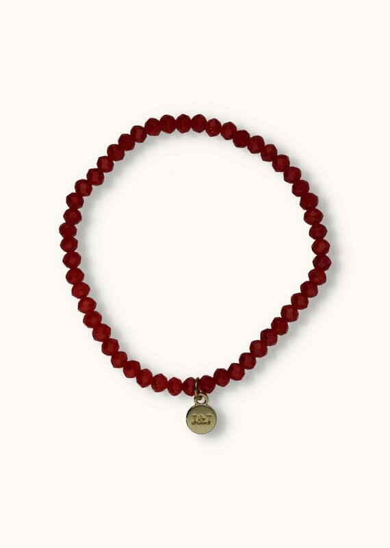 J&J Crystal armband deep red