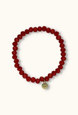 J&J Crystal armband deep red